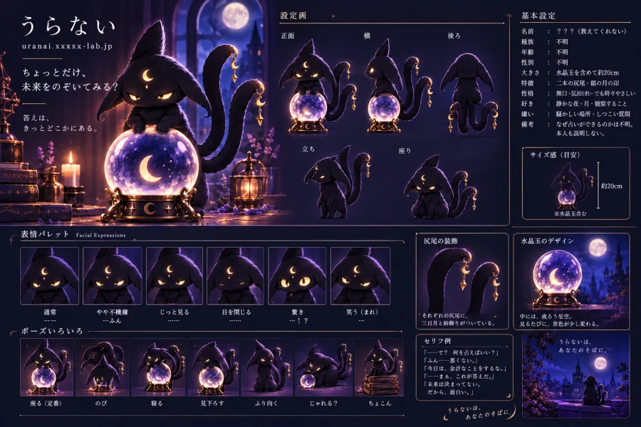 ヨルシルベのキャラクター設定画