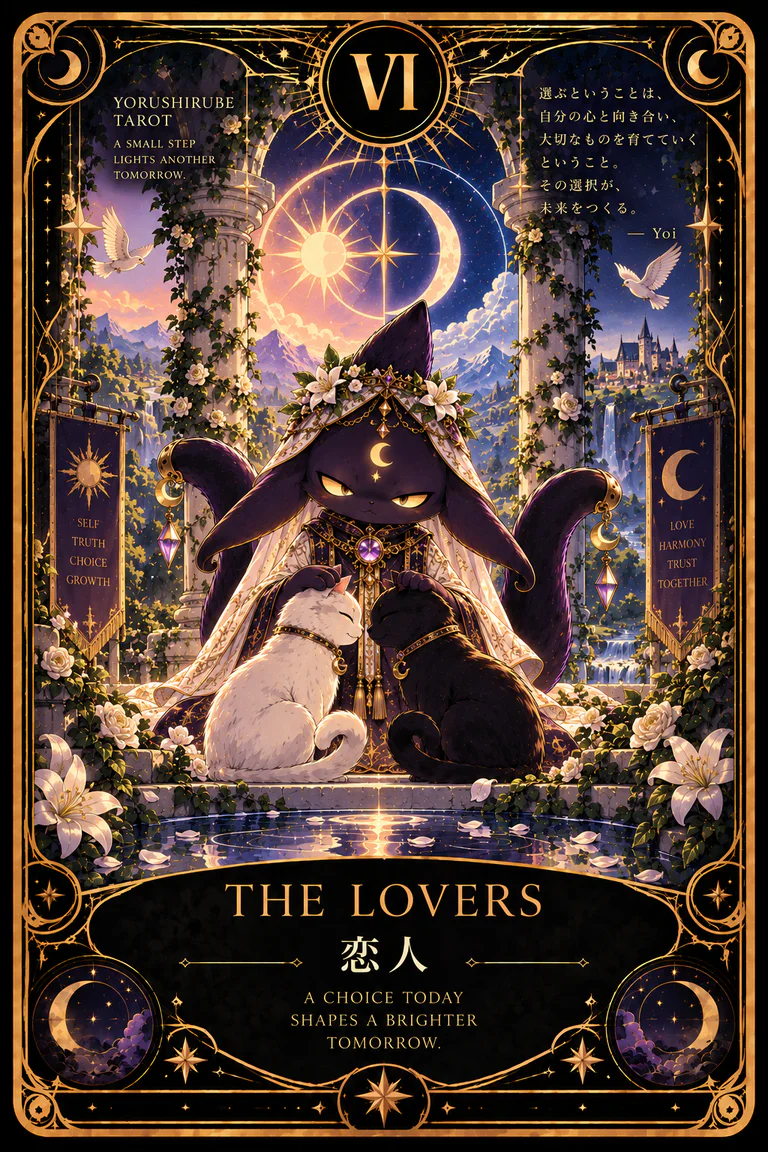 恋人(THE LOVERS)のタロットカード