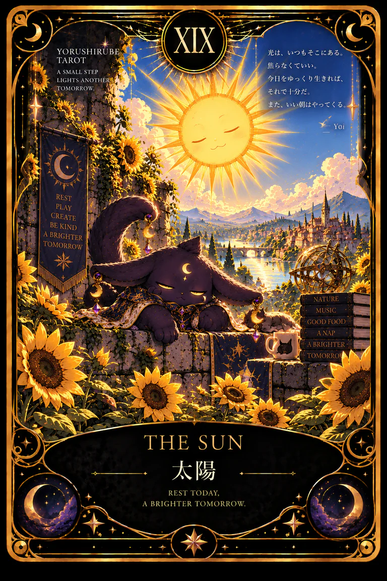 太陽(THE SUN)のタロットカード