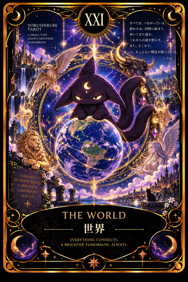 世界(THE WORLD)のタロットカード